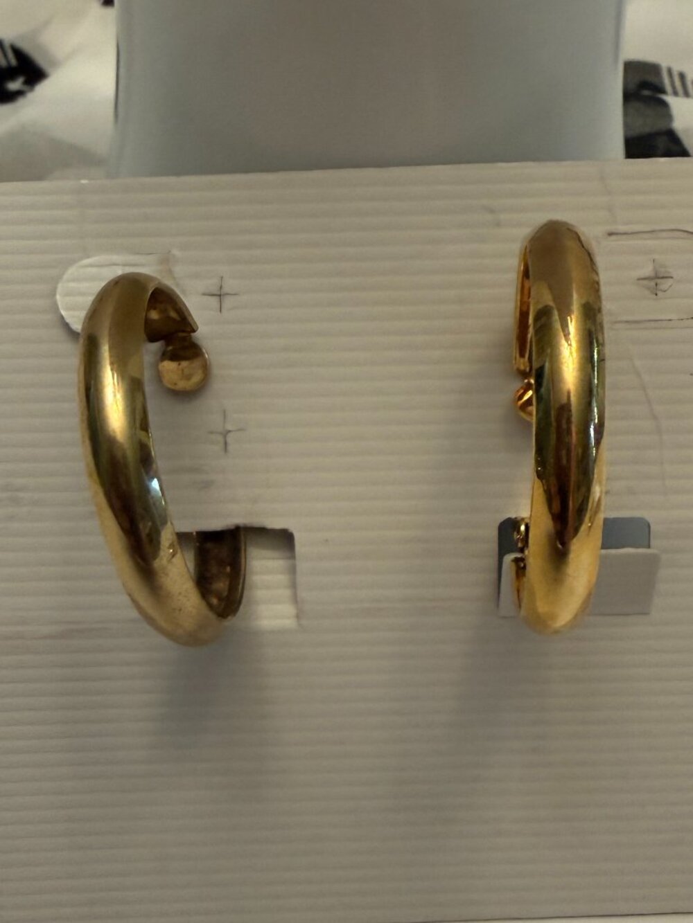 NEW 2 Pairs Clip On Earrings Gold Tone NWT
